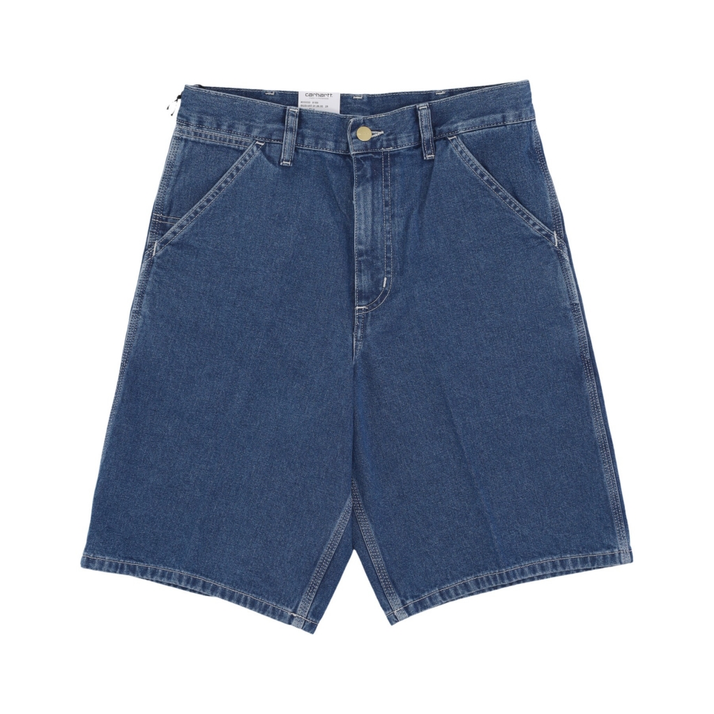 jeans corto uomo simple short BLUE STONE WASHED