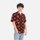 camicia manica corta uomo aop hearts shirt BLACK/RED