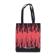 borsa di tela uomo flames shopper bag BLACK/RED