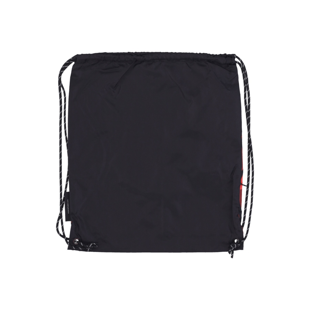 sacchetta uomo triple flames drawstring backpack BLACK