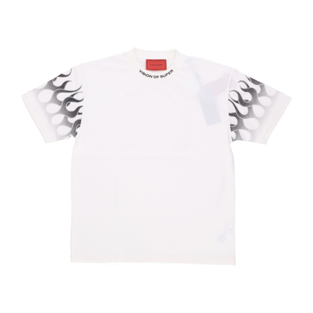 maglietta uomo flames tee OFF WHITE/BLACK