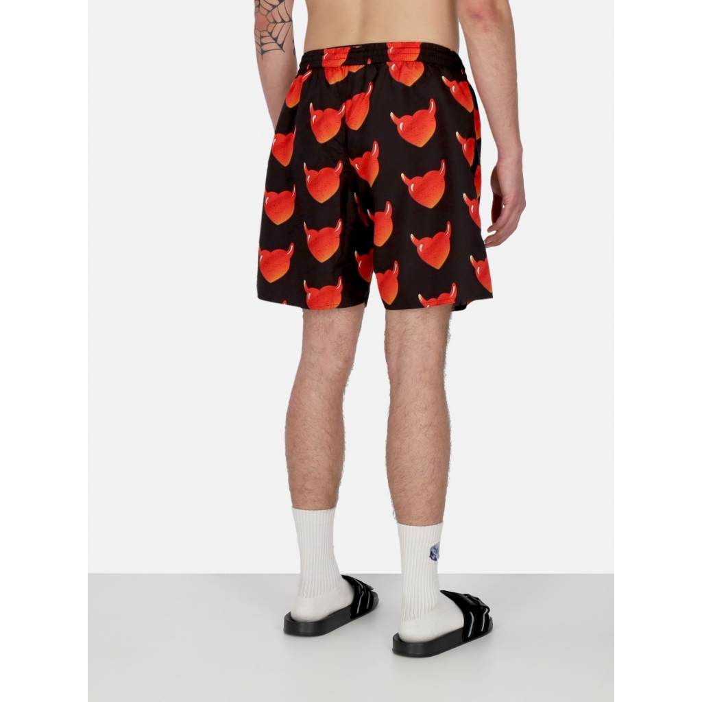 costume pantaloncino uomo aop hearts swimwear BLACK/RED