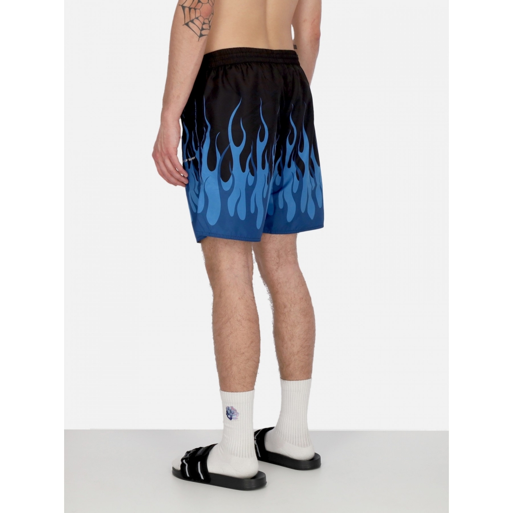 costume pantaloncino uomo double flames swimwear BLACK/BLUE