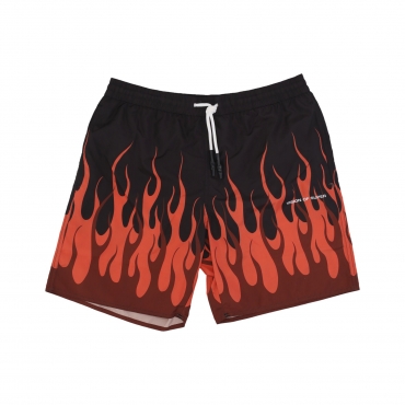 costume pantaloncino uomo double flames swimwear BLACK/RED