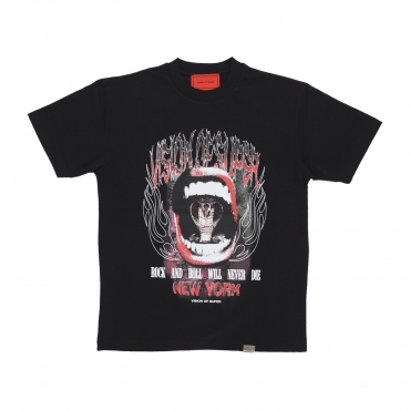 maglietta uomo cobra mouth print tee BLACK