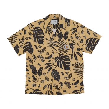 maglietta uomo woodblock shirt WOODBLOCK PRINT/BOURBON