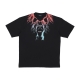 maglietta uomo bicolor lightning print tee BLACK