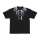 maglietta uomo bicolor lightning print tee BLACK