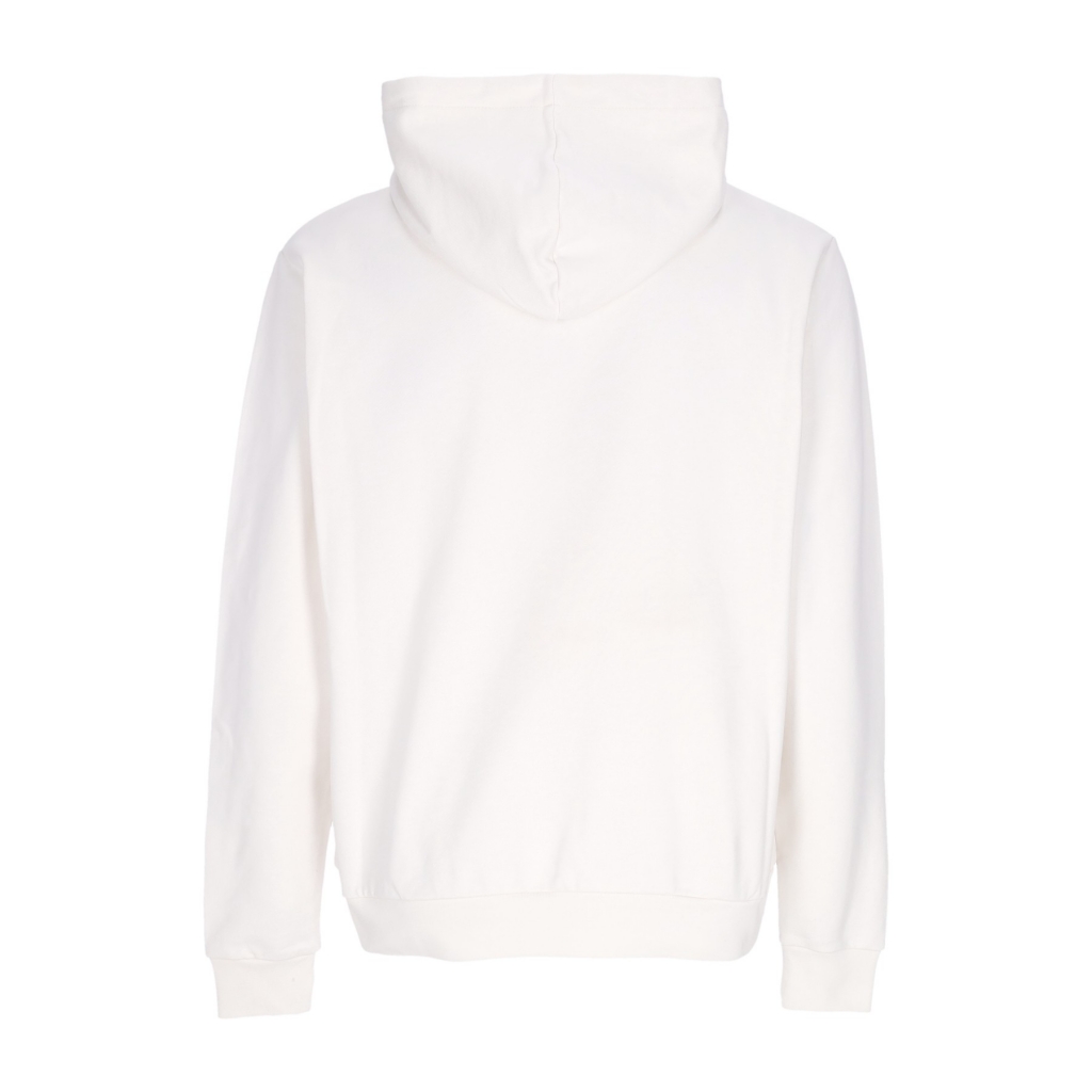 felpa cappuccio uomo bicolor lightning print hoodie WHITE