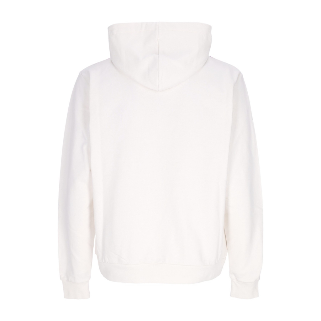 felpa leggera cappuccio uomo bicolor lightning print hoodie WHITE