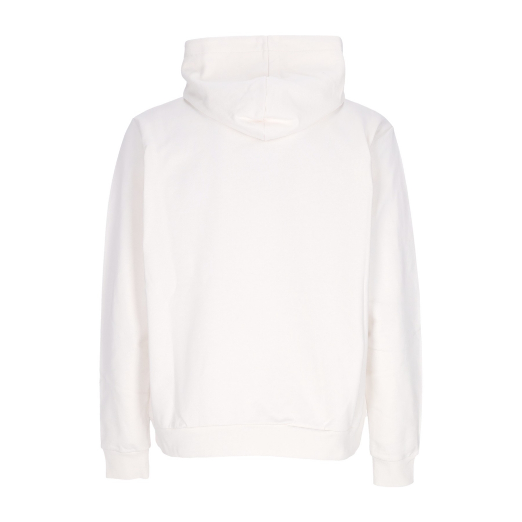 felpa leggera cappuccio uomo bicolor lightning print hoodie WHITE