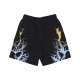 pantalone corto tuta uomo bicolor lightning print shorts BLACK