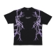 maglietta uomo lateral lightning print tee BLACK/PURPLE