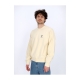 felpa leggera girocollo uomo carlos small heart crewneck CREAM