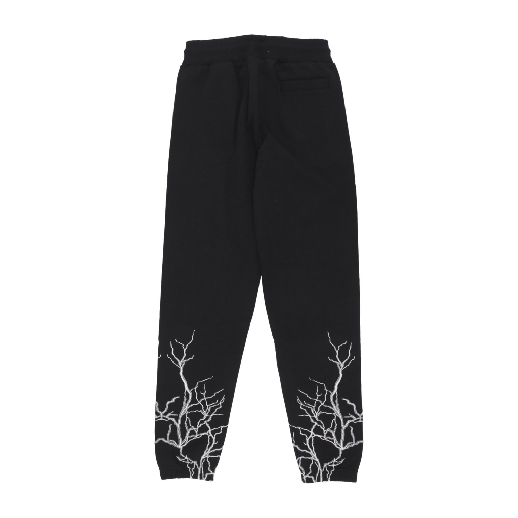 pantalone tuta leggero uomo embroidery lightning pants BLACK/GREY