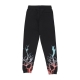 pantalone tuta leggero uomo bicolor lightning print pants BLACK