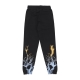 pantalone tuta leggero uomo bicolor lightning print pants BLACK