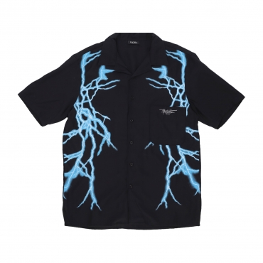 maglietta uomo lateral lightning shirt BLACK/LIGHT BLUE