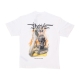 maglietta uomo fiery cobra print tee WHITE/ORANGE