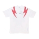 maglietta uomo screaming skulls print tee WHITE/RED