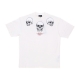 maglietta uomo triple skull print tee WHITE/RED