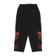 pantalone lungo uomo triple skull print cargo pants BLACK/RED