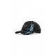 cappellino visiera curva uomo lightning print trucker BLACK/BLUE