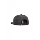 cappellino visiera piatta uomo straw snapback BLACK