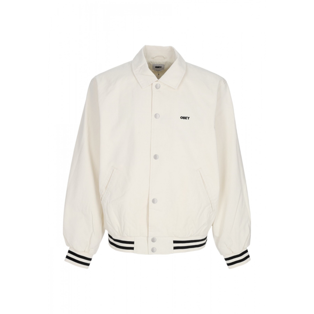 giubbotto uomo icon face varsity jacket UNBLEACHED