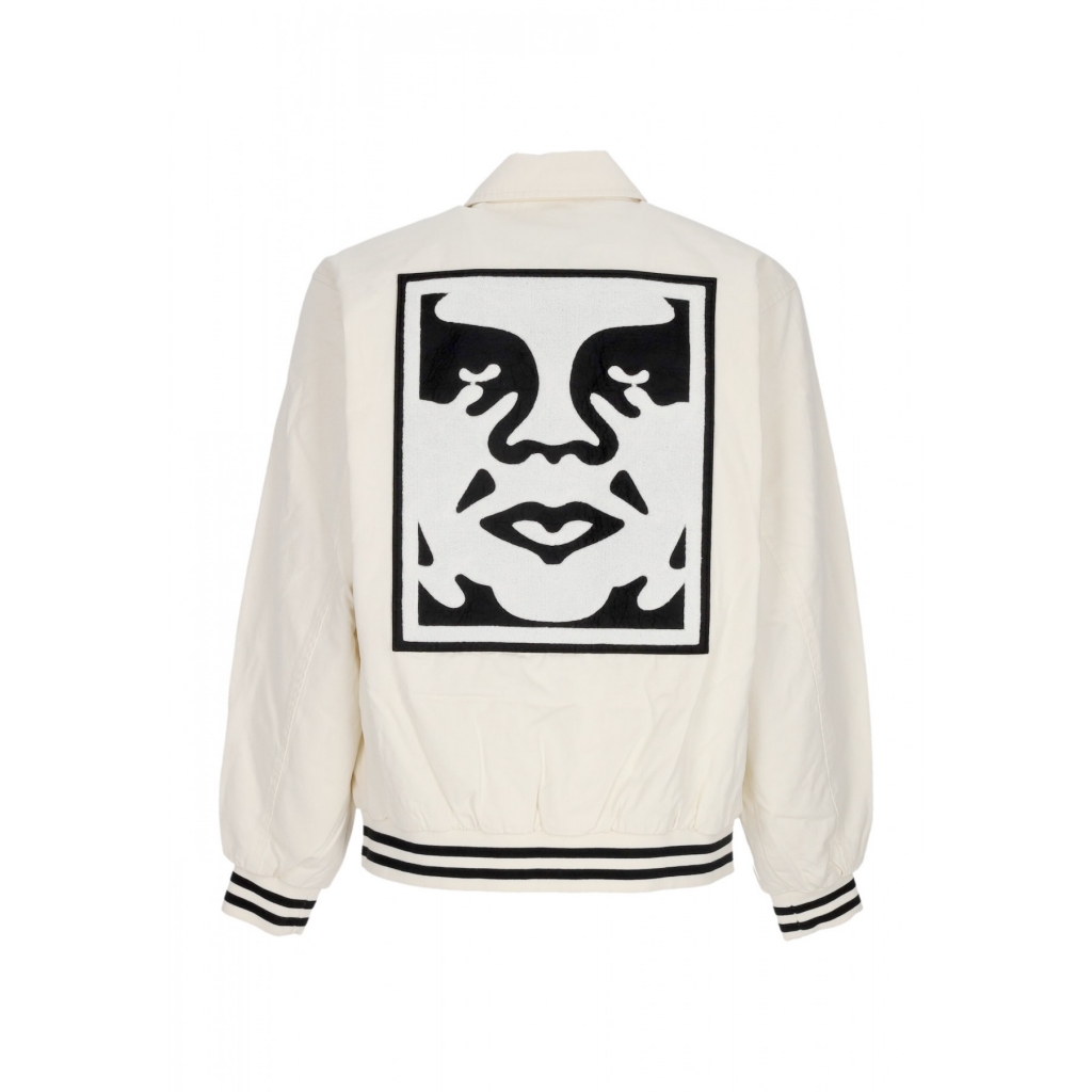 giubbotto uomo icon face varsity jacket UNBLEACHED