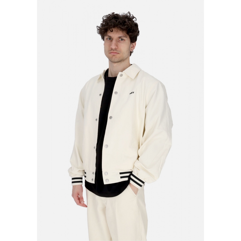 giubbotto uomo icon face varsity jacket UNBLEACHED