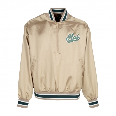 giubbotto bomber uomo pop fly satin baseball jacket TAN