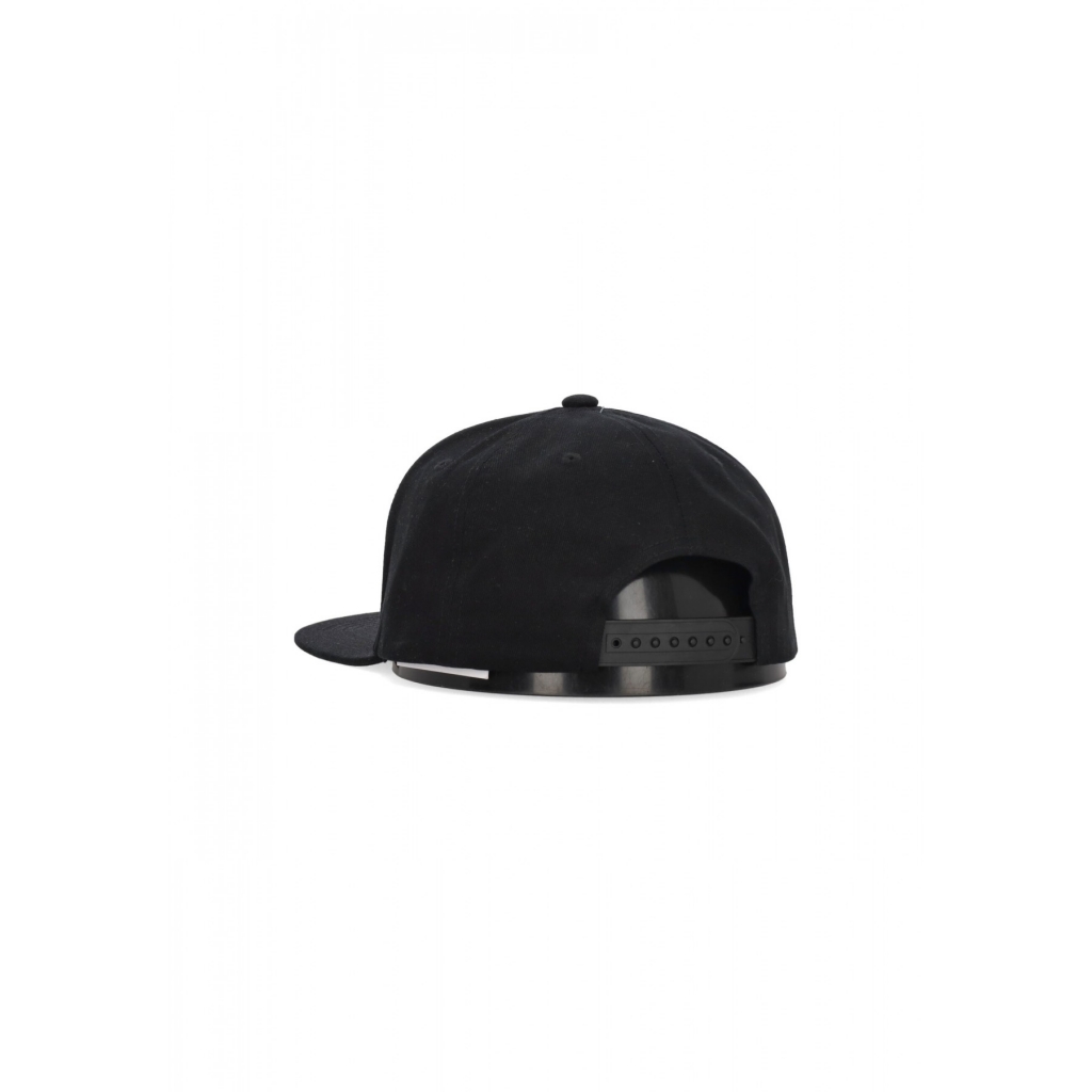 cappellino visiera piatta uomo whaler 6panel cap BLACK