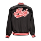 giubbotto bomber uomo pop fly satin baseball jacket BLACK