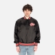 giubbotto bomber uomo pop fly satin baseball jacket BLACK