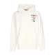 felpa leggera cappuccio uomo new clear power hoodie fleece UNBLEACHED