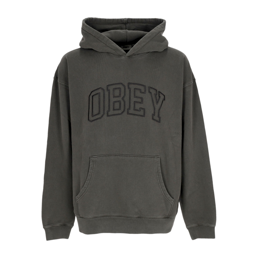 felpa leggera cappuccio uomo pigment collegiate extra heavy hoodie PIGMENT PIRATE BLACK