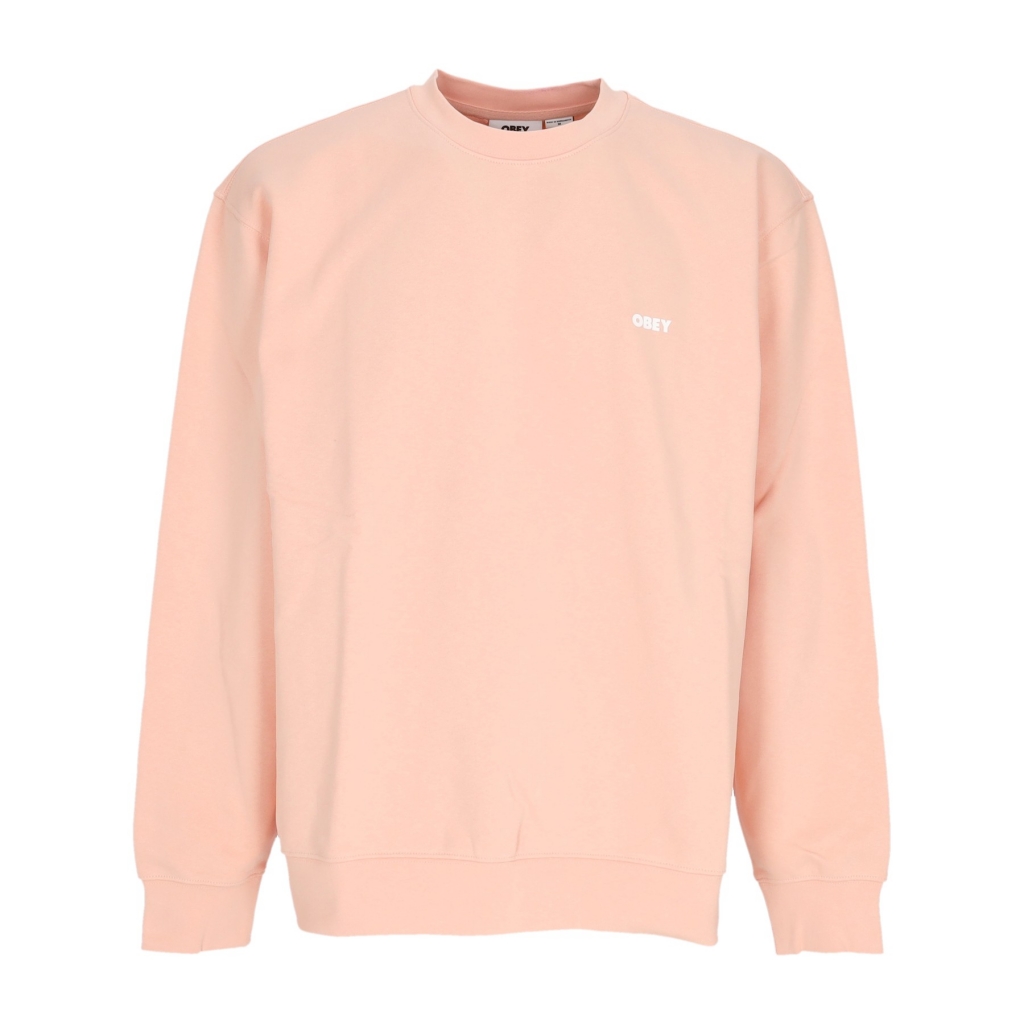 felpa leggera girocollo uomo bold box fit premium crew fleece PEACH PARFAIT