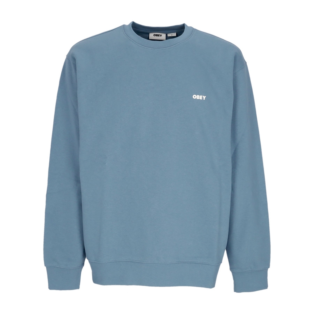 felpa leggera girocollo uomo bold box fit premium crew fleece CORONET BLUE