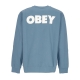 felpa leggera girocollo uomo bold box fit premium crew fleece CORONET BLUE