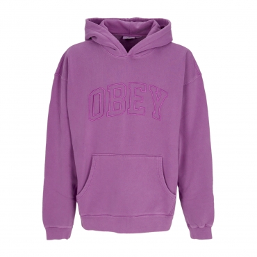 felpa leggera cappuccio uomo pigment collegiate extra heavy hoodie PIGMENT DEWBERRY