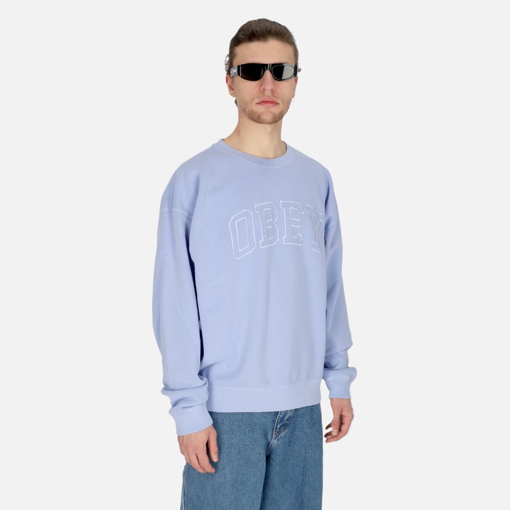 felpa leggera girocollo uomo pigment collegiate extra heavy crew fleece PIGMENT HYDRANGEA