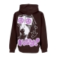 felpa leggera cappuccio uomo peace eyes box fit premium hoodie JAVA BROWN