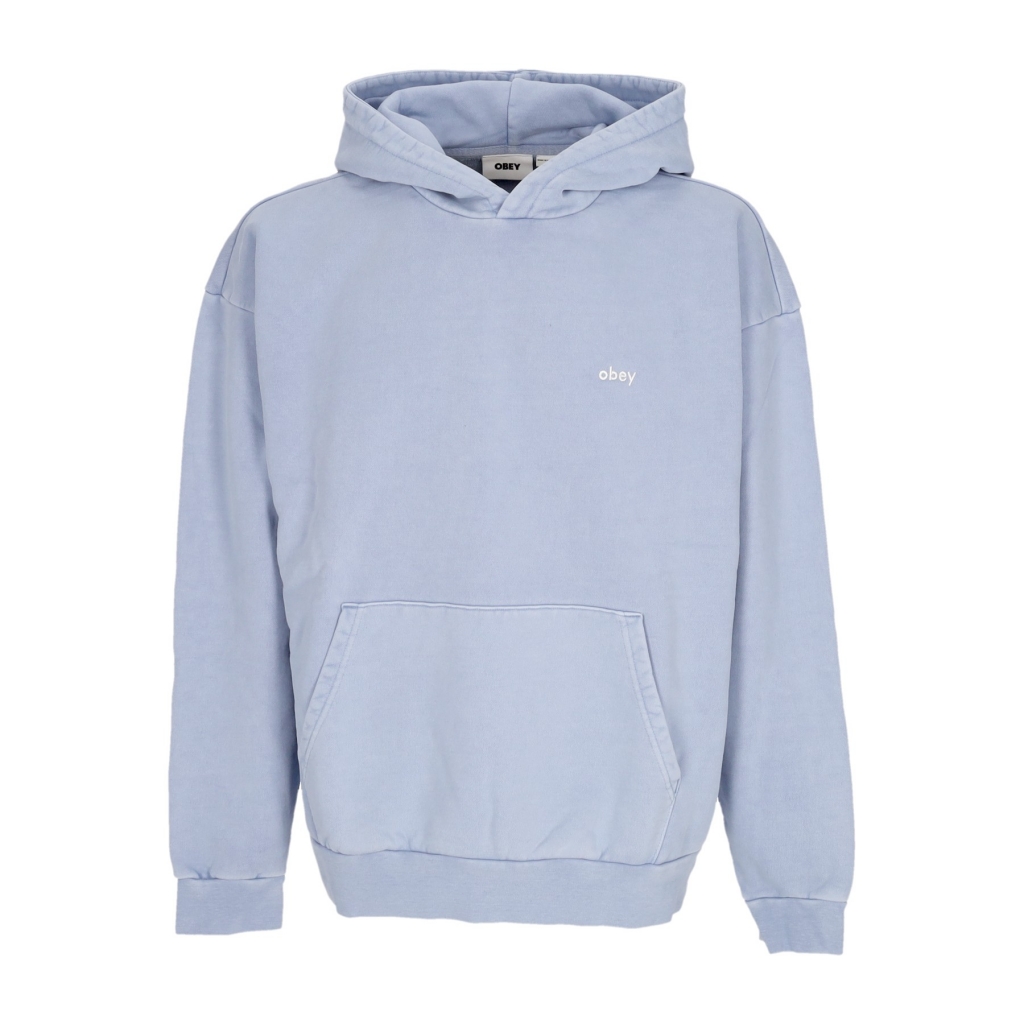 felpa leggera cappuccio uomo lowercase pigment hoodie fleece PIGMENT HYDRANGEA