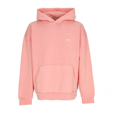 felpa leggera cappuccio uomo lowercase pigment hoodie fleece PIGMENT SHELL PINK