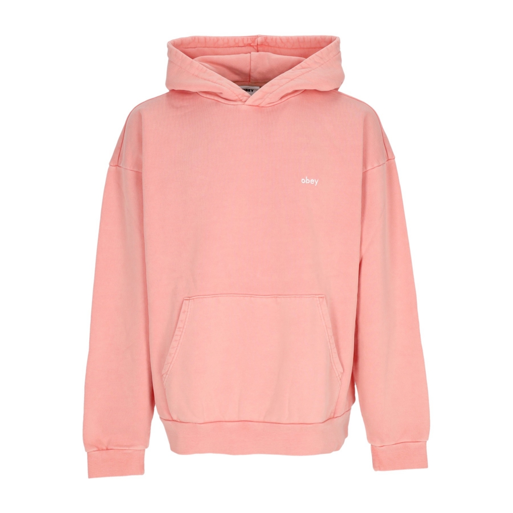 felpa leggera cappuccio uomo lowercase pigment hoodie fleece PIGMENT SHELL PINK