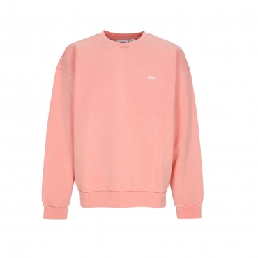 felpa leggera girocollo uomo lowercase pigment crew fleece PIGMENT SHELL PINK