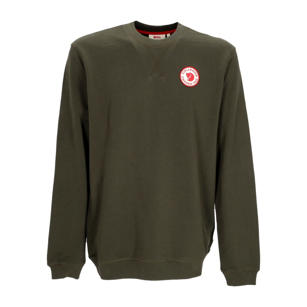 felpa leggera girocollo uomo 1960 logo badge sweater DEEP FOREST