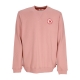 felpa leggera girocollo uomo 1960 logo badge sweater DUSTY ROSE