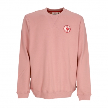 felpa leggera girocollo uomo 1960 logo badge sweater DUSTY ROSE